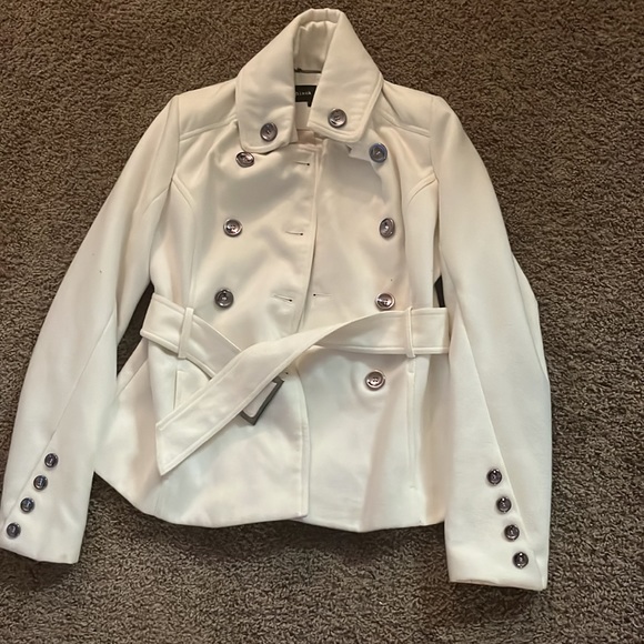White peacoat in good condition - Picture 3 of 7